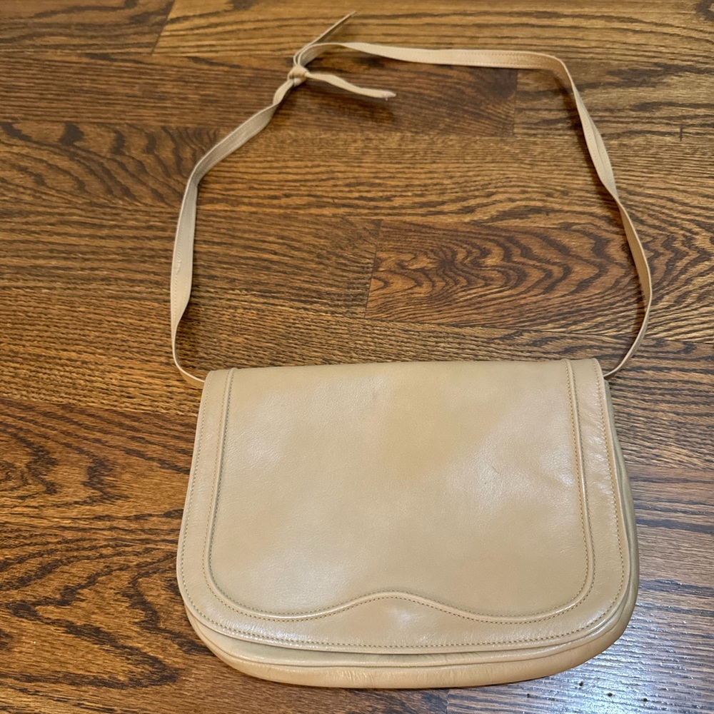 Vintage Saks Fifth Avenue Tan/ Brown Purse/ Shoulder Bag